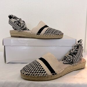 Steve Madden Women Lace-up Espadrille Flats - Size 8.5